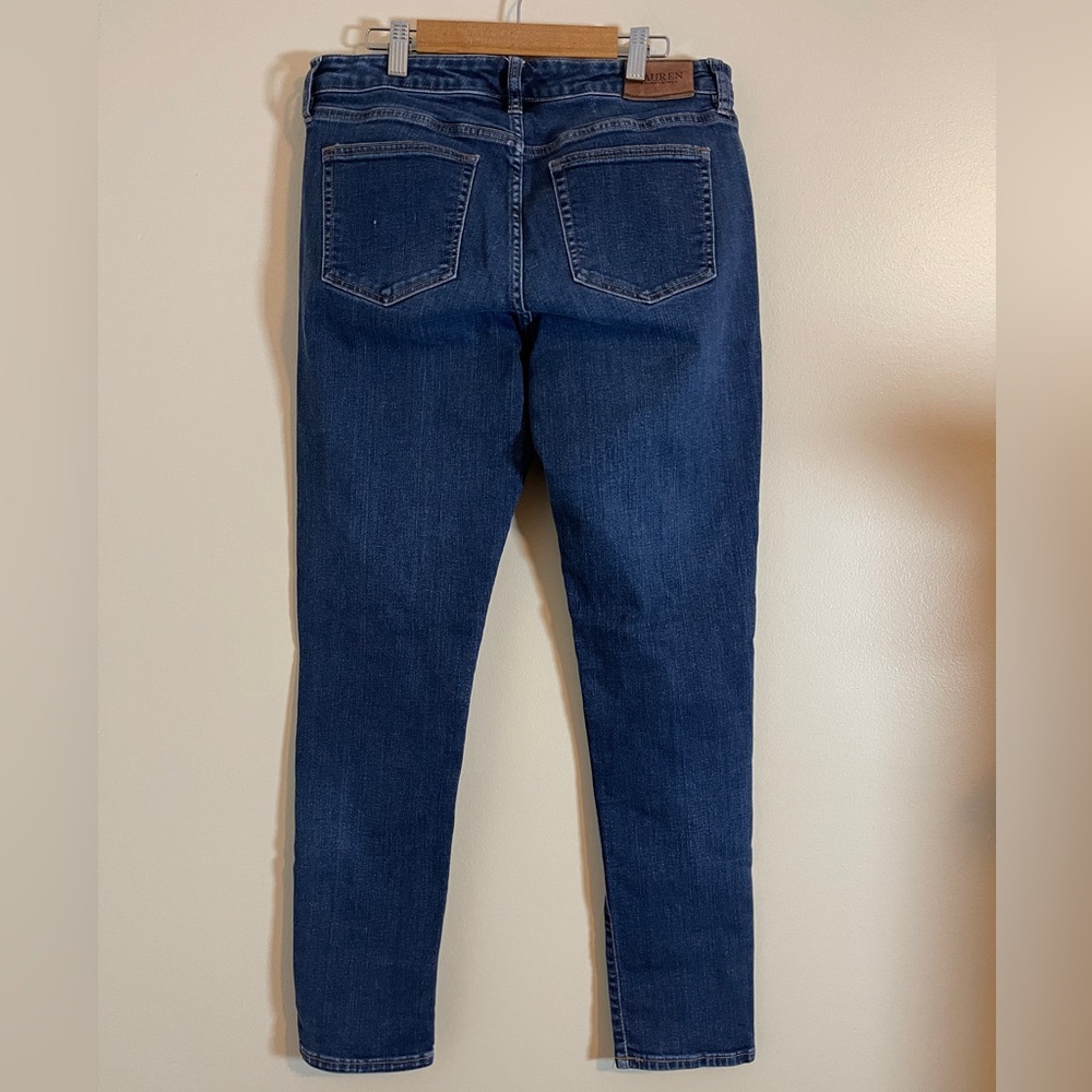 Lauren Ralph Lauren Jeans Womens 8 Blue Classic Skinny Curvy Old Money Denim - Picture 6 of 13